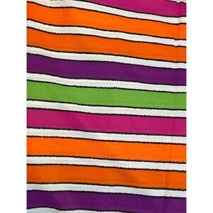 Vintage Style Multi Color Horizontal Striped Knit Fabric 16 Inch2.8 y 12oz